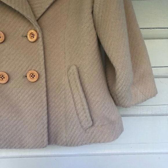 Plastic island cropped cream peacoat - Picture 3 of 7